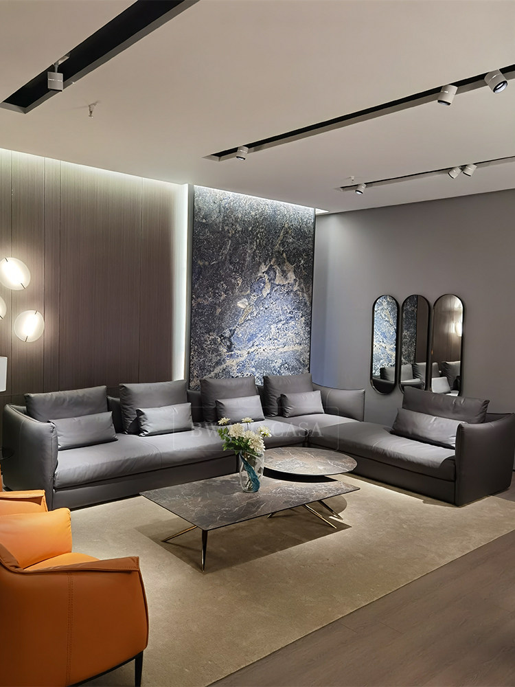 意大利真皮沙发头层纳帕牛皮客厅moda皮艺loft轻奢皮艺沙发