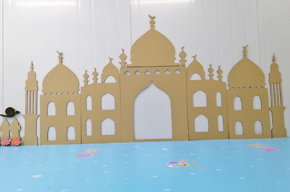 城堡宫殿纸板创意环创手工diy幼儿园教室布置手工创意粘贴类