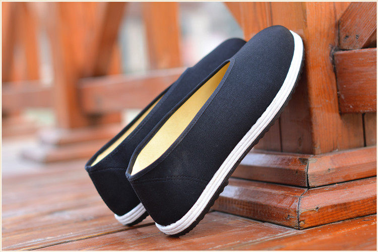 布底吸千层传统元口男鞋中老年爸爸圆口老人老北京布鞋布鞋