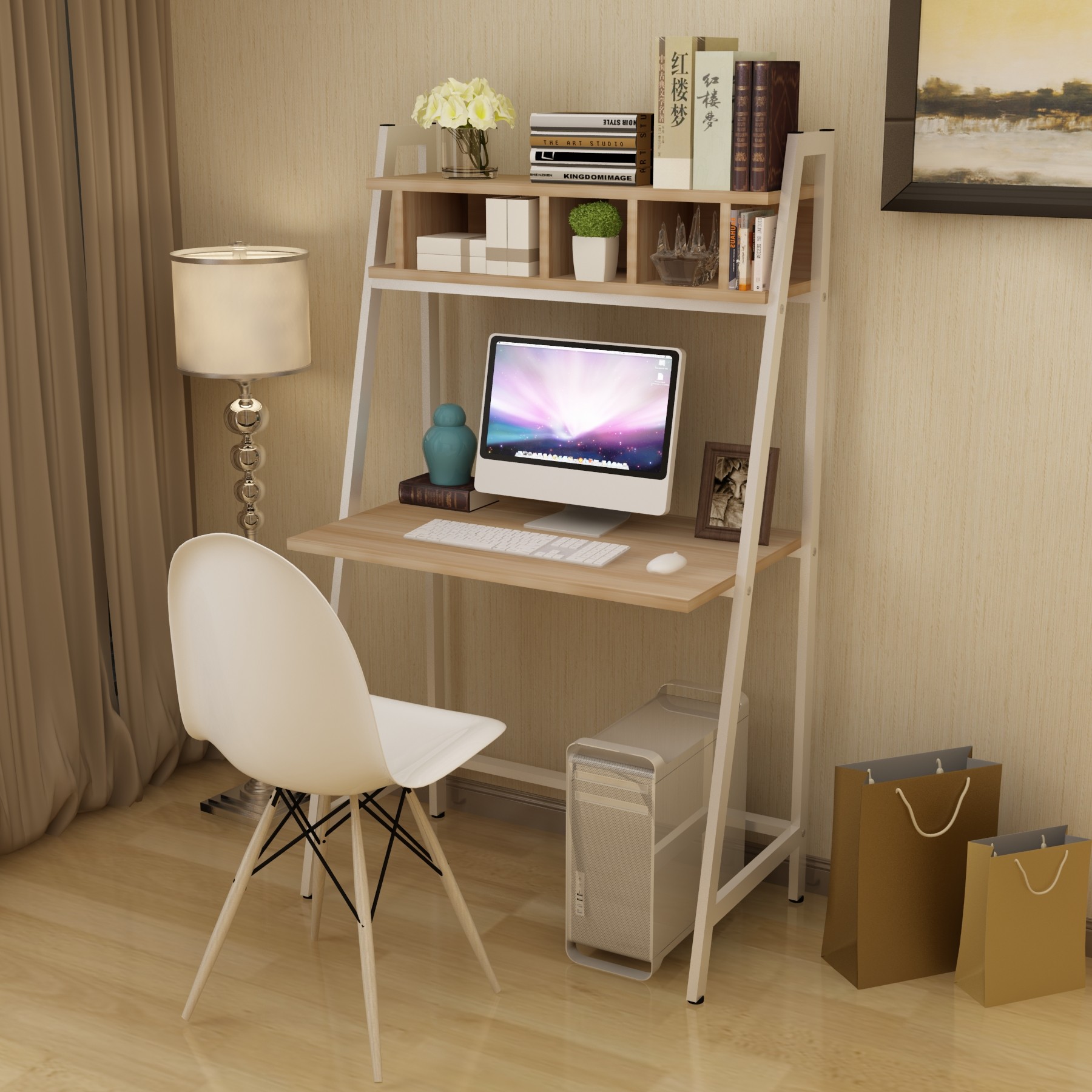 电脑桌简约现代经济型多功能台式桌子家用简易卧室电脑桌