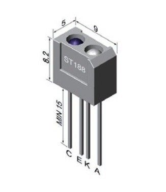 st188反射红外光电传感器光电开关光电