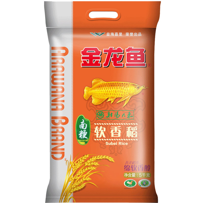 金龙鱼5kg软香苏北大米大米