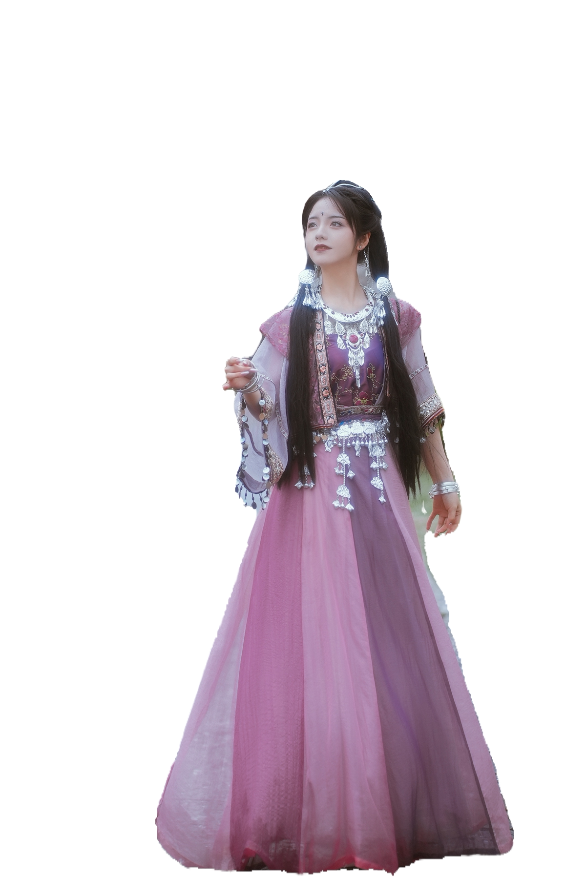 司南阁原创紫萱汉服女宋制吊带半袖背心十二破交民族服装