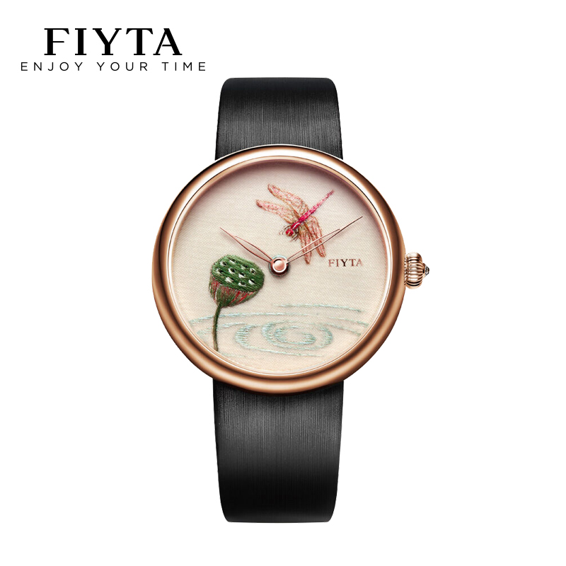 飞亚达艺系列手工刺绣手动机械男士手表GA886008.PWB清蝉限量10只