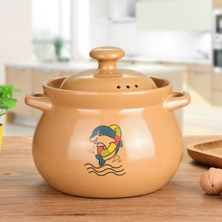 特价家用陶瓷煲砂锅炖锅汤锅沙锅明火耐高温瓦罐汤锅汤煲石锅黑色