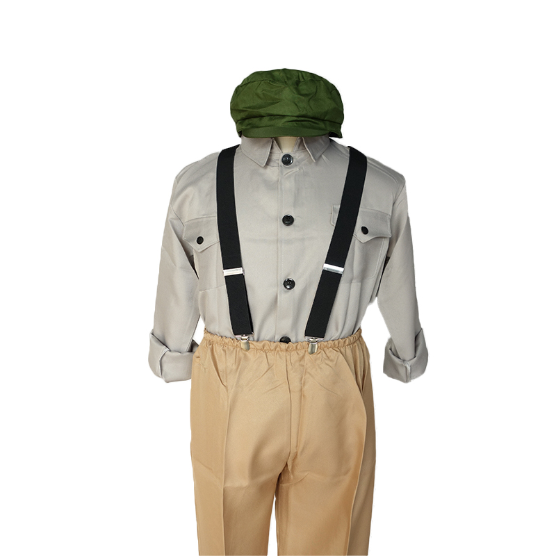 旧上海工人装解放初时期工人服装复古工人背带裤合唱演出服装出租