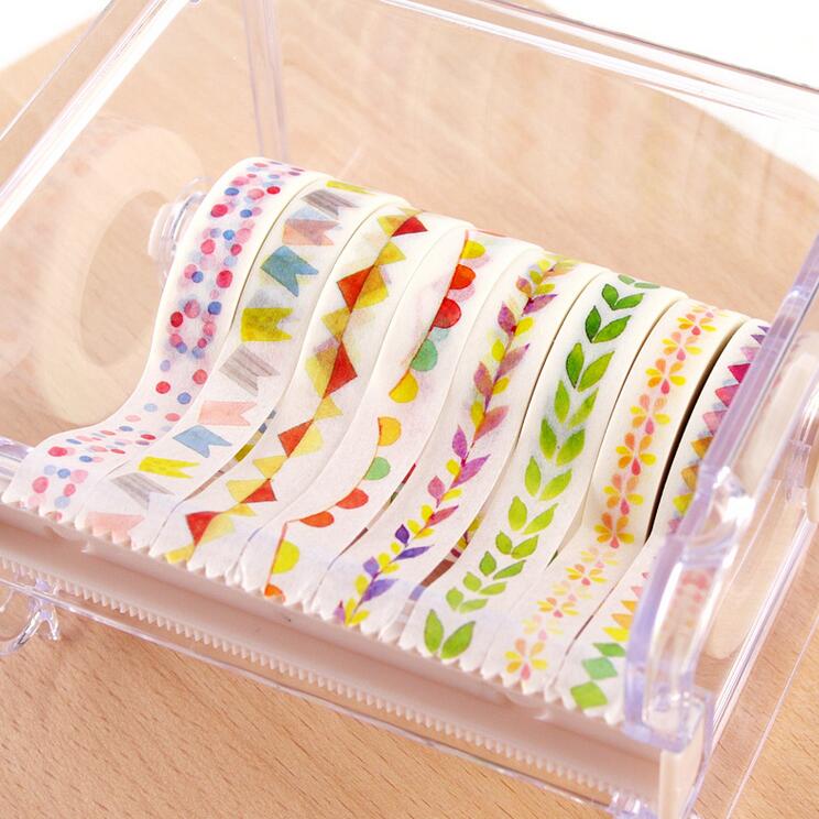 胶带贴纸手帐相册日记装饰diy彩色手撕花边胶带