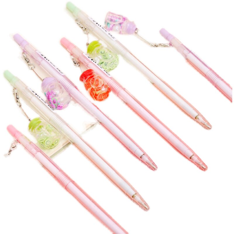 动笔自动水果流沙铅笔少女心可换笔笔芯儿童铅笔