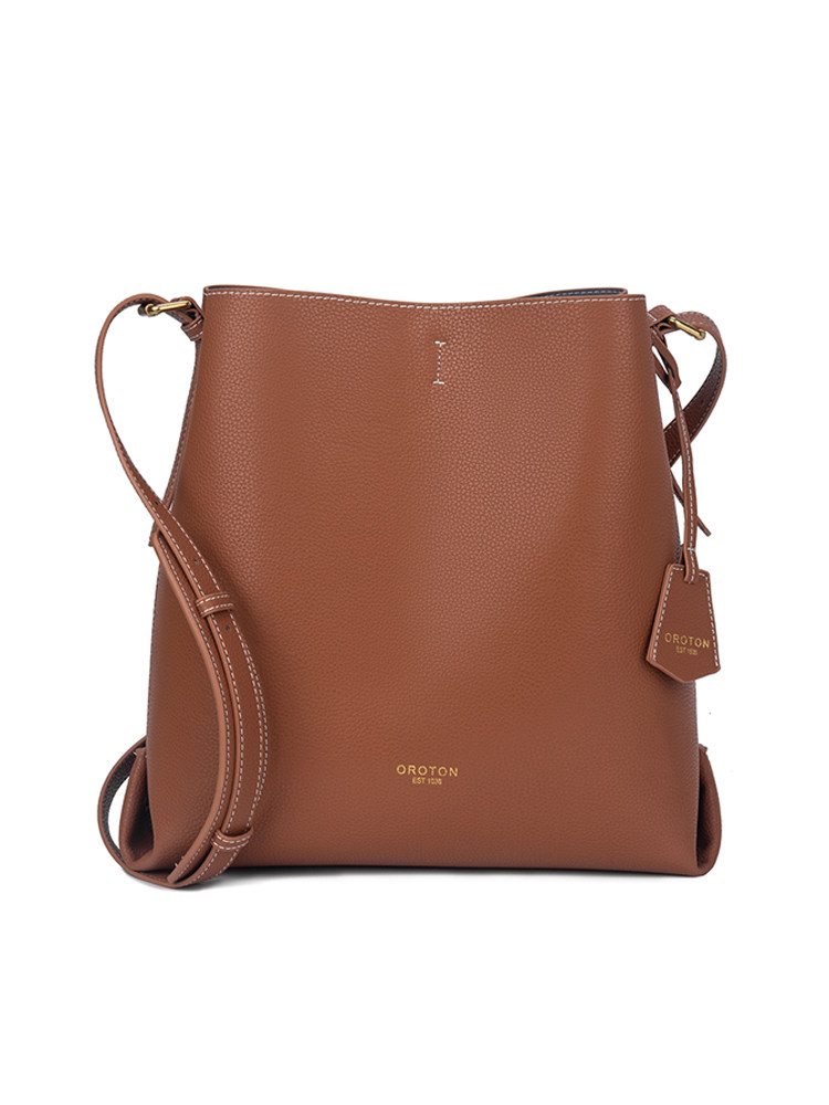 澳洲小众oroton水桶包真皮大容量托特单肩斜挎女士高级感通勤包潮