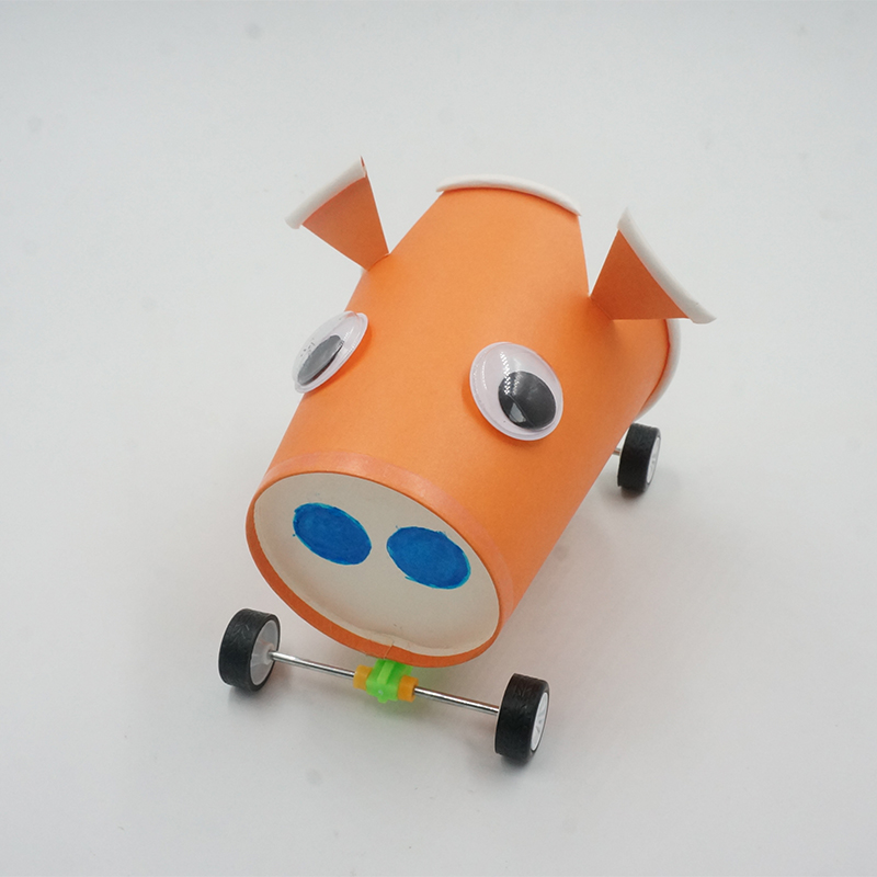 风力纸杯小车 diy科技小制作小发明自制幼儿园小学生手工材料拼装