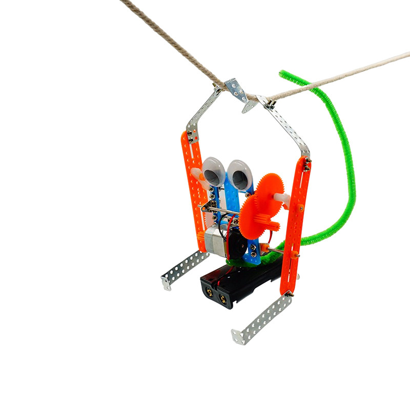 工程技术科学实验制作材料diy攀爬吊绳机器人科普科学实验