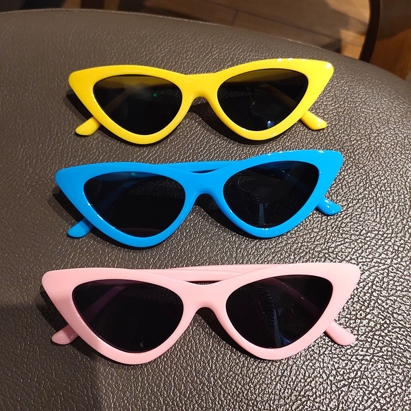 复古个性拍照蹦迪眼镜酒吧网红街沙雕墨镜三角形太阳镜