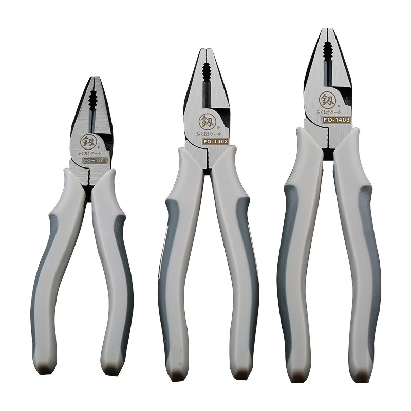 日本福冈进口多功能钢丝钳老虎钳省力钳子拉线钳电工专用手钳工具