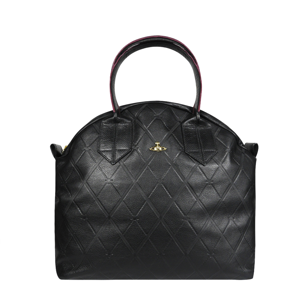 viviennewestwood薇薇安威斯特伍德纯色牛皮皮革女士手提包女士包袋