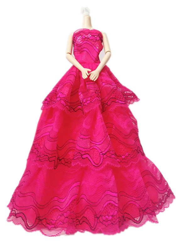 安媛芭比洋娃娃衣服婚纱裙子时装大裙子古装娃娃套装服饰
