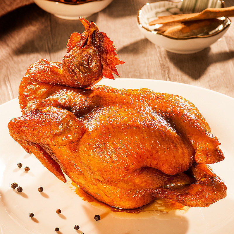 月亮八珍哈尔滨老式烧鸡扒鸡香乡东北特产熟食鸡肉零食