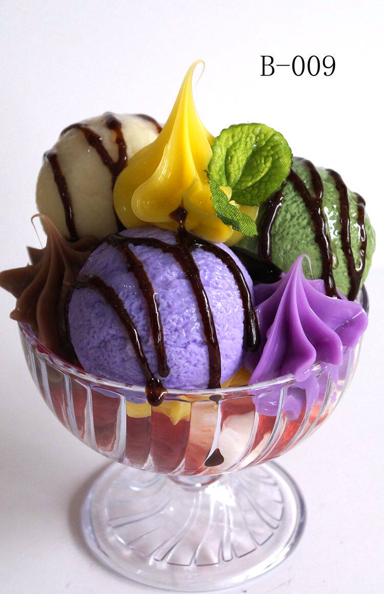 仿真冰淇淋水果圣代饮料模型冷饮冰激凌甜品样板房仿真水果