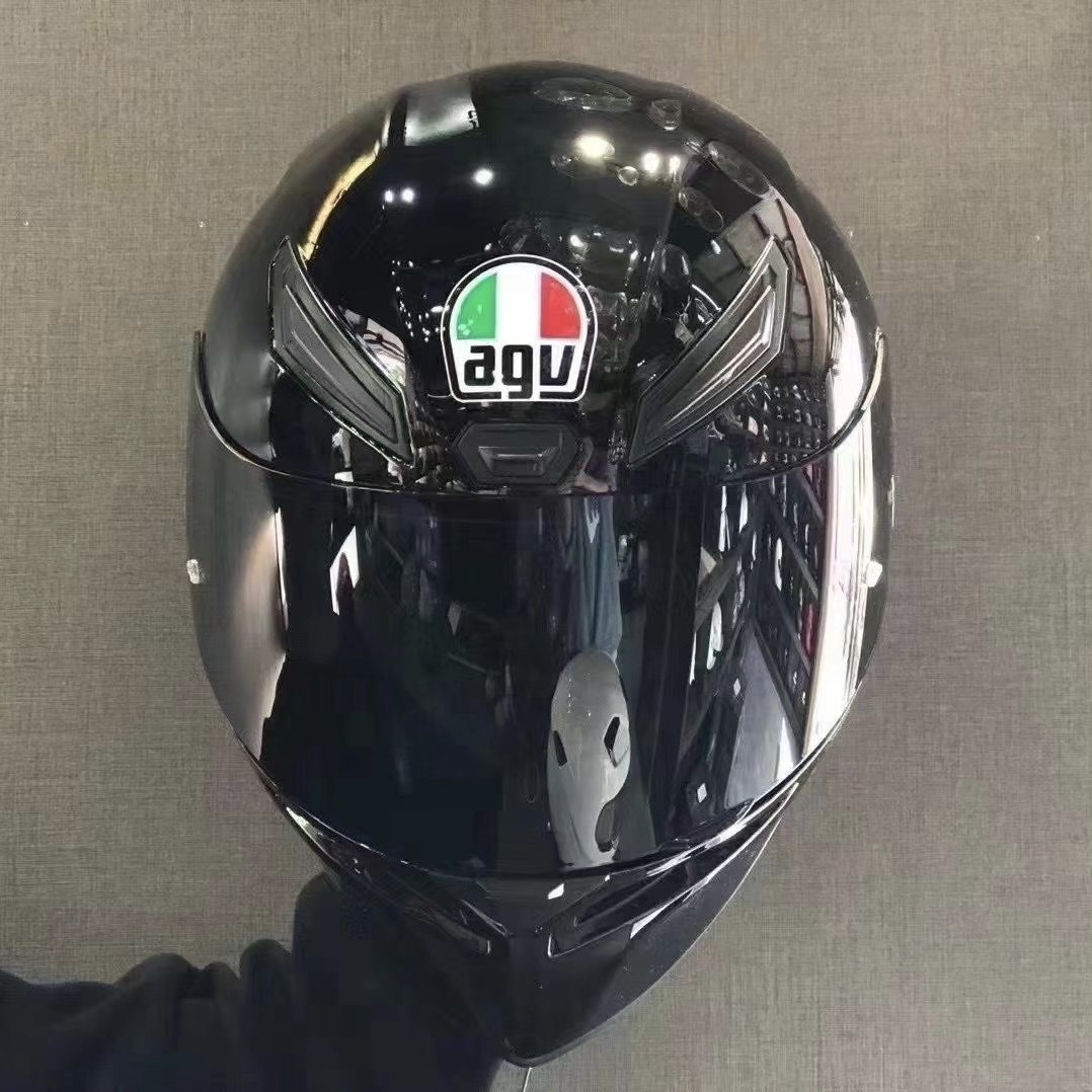 摩托车摩鲨正品agv头盔k1赛车机车全覆防雾摩托车头盔