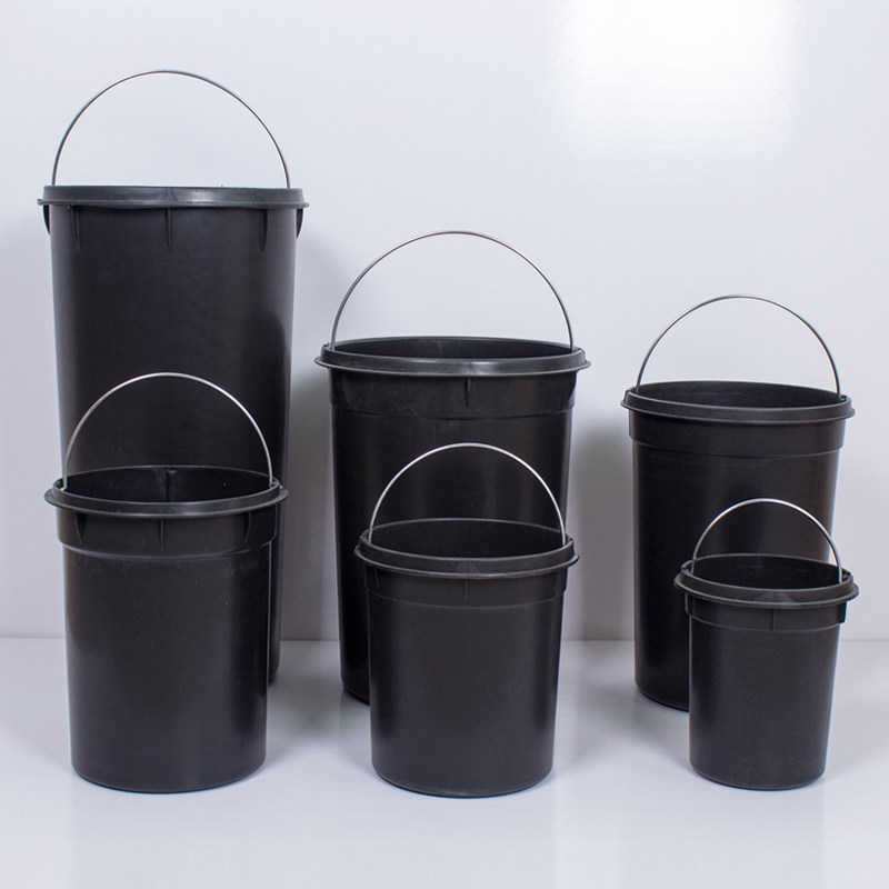垃圾桶内胆内筒黑色水桶5l8l12l20l30升不锈钢脚踏式塑料内桶多用