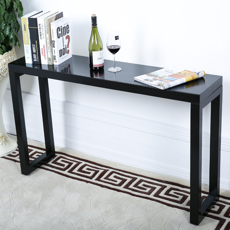 玄关简约条案现代实木门吧台几条供桌玄关台