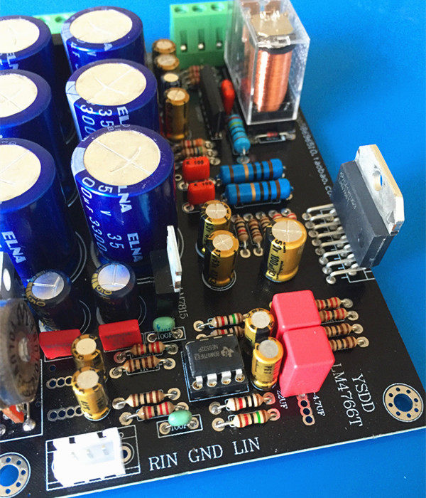 lm4766t双声声道功放板带前级散件公版设计音质音调板