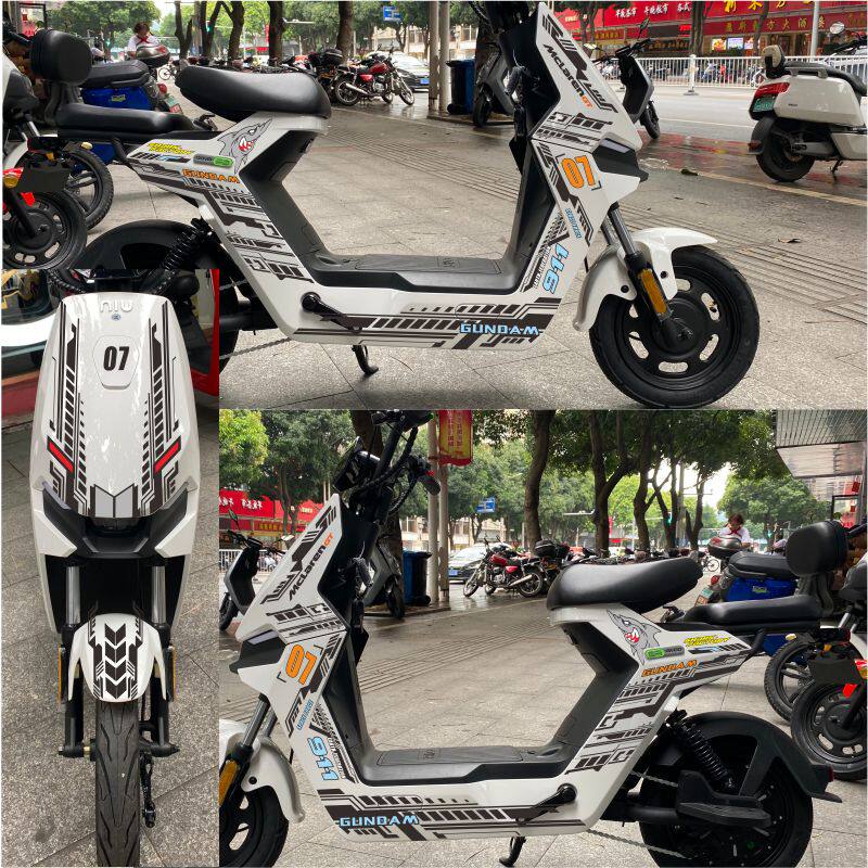 小牛f0贴纸拉花个性创意装饰划痕遮挡车头电动车贴