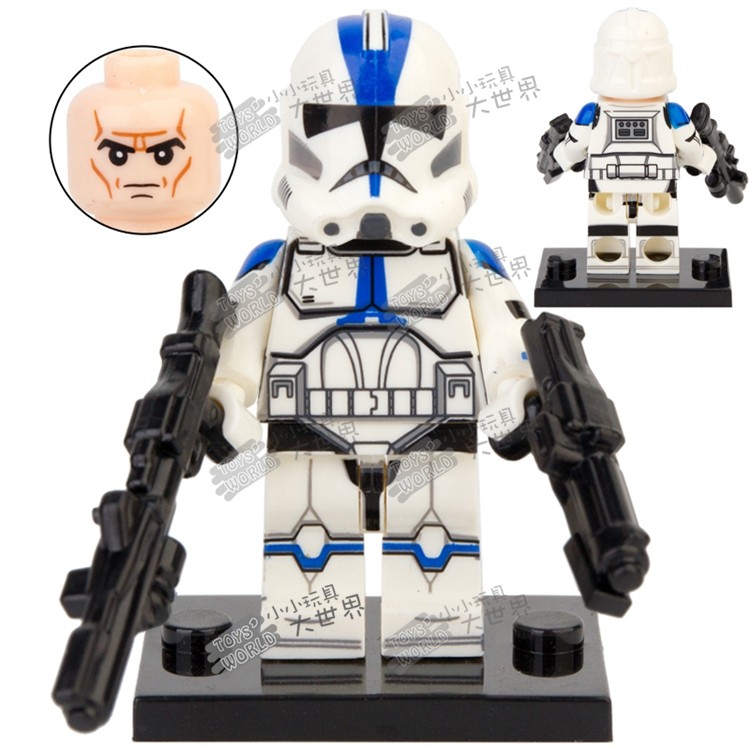兼容乐高星球大战wm6098达斯摩尔曼达洛人博卡拼装积木人塑料积木