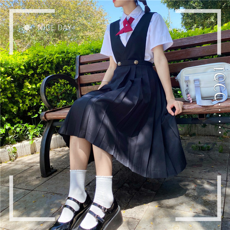 现货连衣裙全套背心基础学院秋冬正版制服jk学生校服