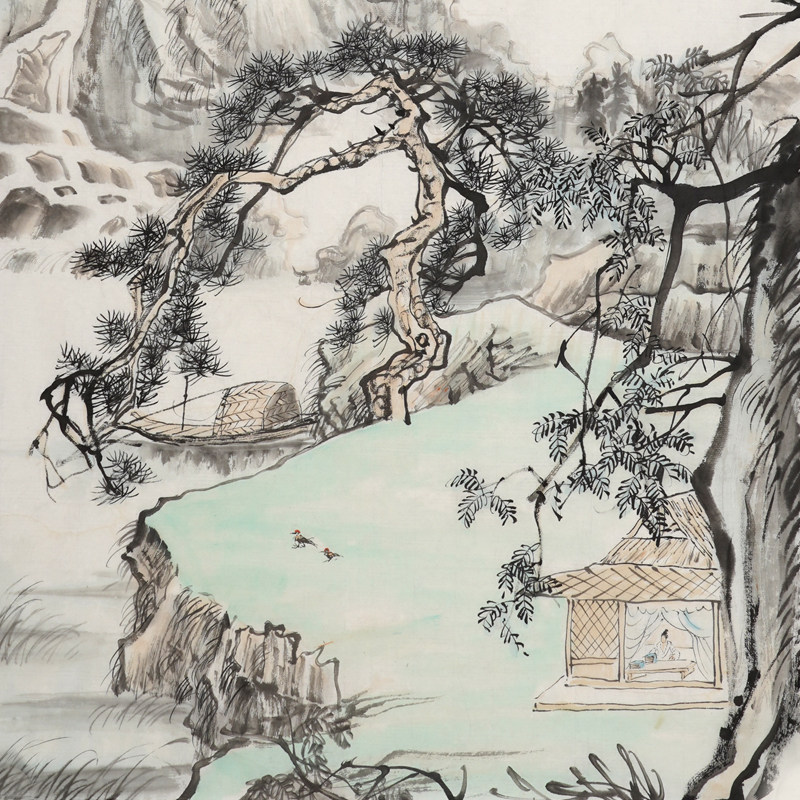 美协山水画一峰朱一峰画家国画禅意名家孤品手绘国画