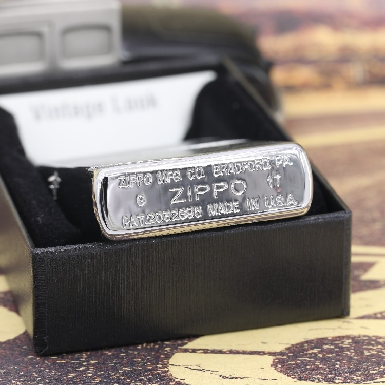 原装正版zippo打火机美版镀铬拉丝古典1937复刻zippo