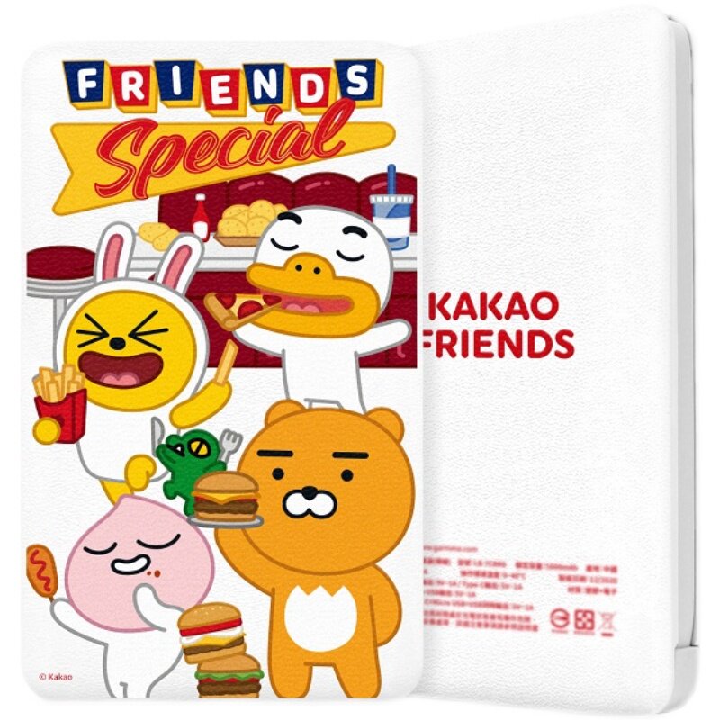 正品kakao屁桃移动电源自带手机通用小巧便携移动电源