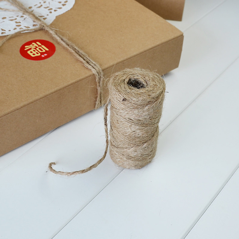 包装麻绳烘焙田园风格原色diy礼物装饰扎绳点心包装盒