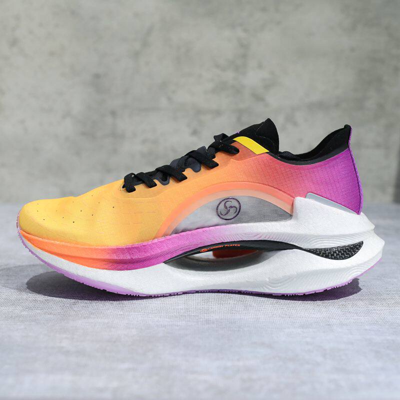 李宁绝影男子2021款极光蓝钛空42减震回弹跑步鞋arhq245arrs001