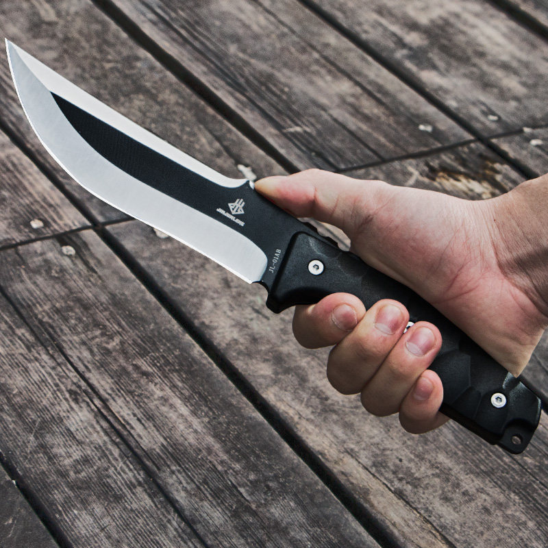 户外防身武器野外刀具短刀长款刀荒野求生水果小刀多功能组合工具