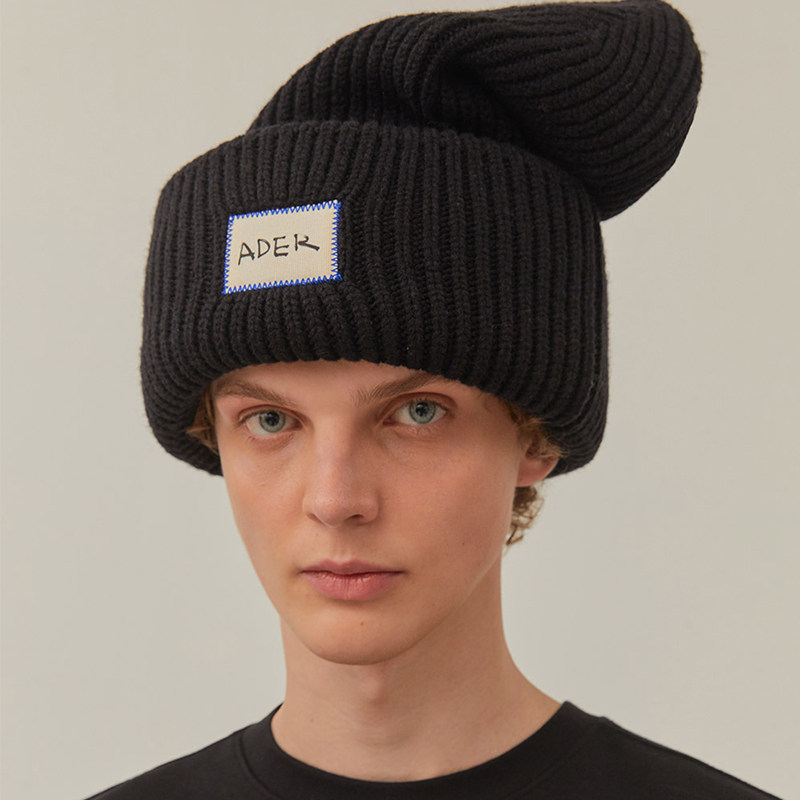 ader男女帽子毛线针织logo刺绣秋冬王嘉尔同款帽子