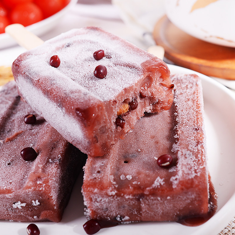 红豆德华手包红豆红口味冰棒70克x10食品美味冰淇淋