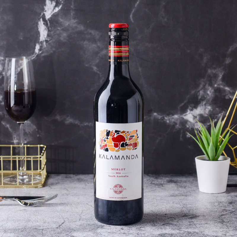 卡拉曼达美乐红葡萄酒750ml葡萄酒