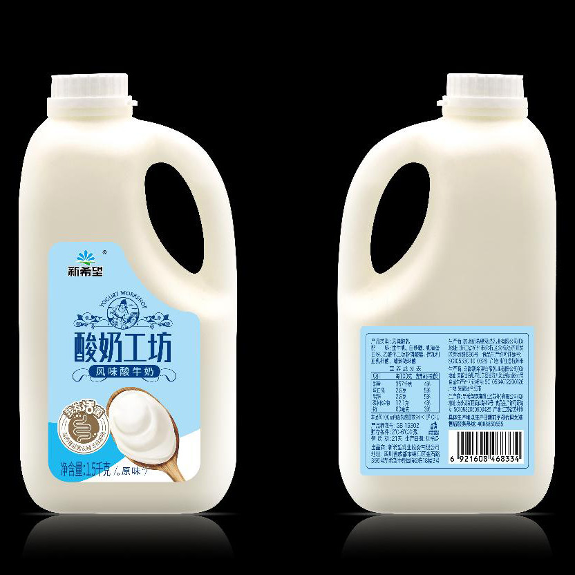 酸奶新希望工坊原味风味酸牛奶15升早餐牛奶营养低温奶