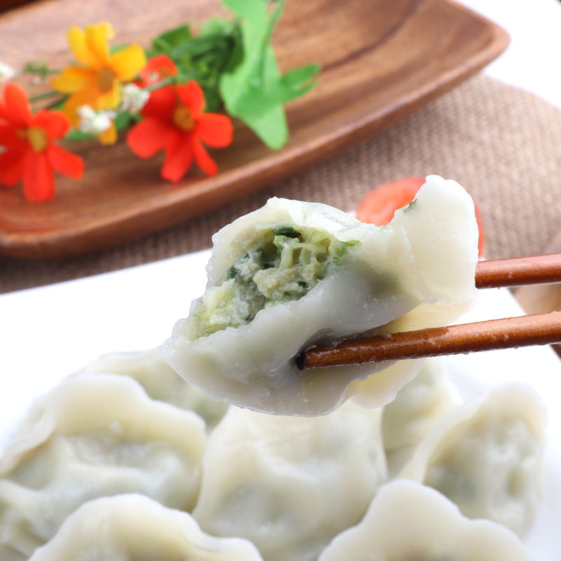 小东东北虾爬韭菜鲜丁水饺450克水饺