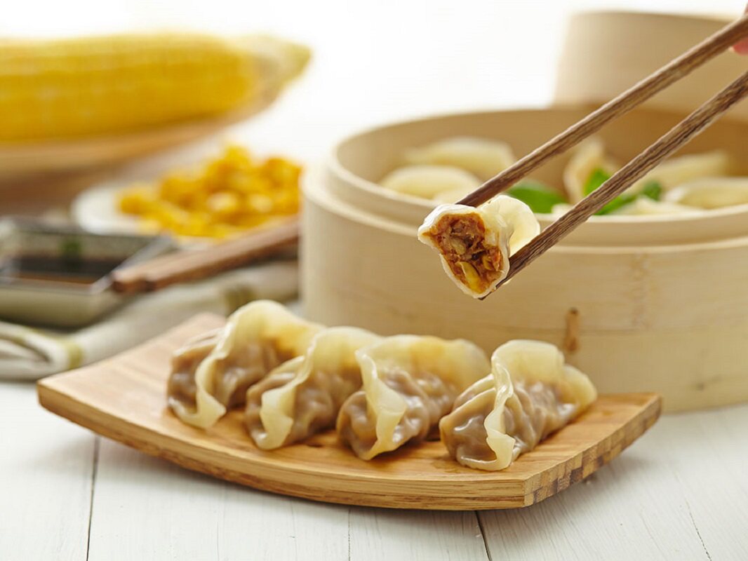cp玉米蔬菜猪肉蒸饺115克正大饺子营养微波水饺