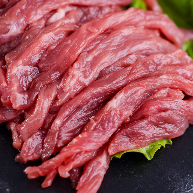 皓月月牛肉丝300g食品减脂健身鲜嫩多汁新鲜生牛肉