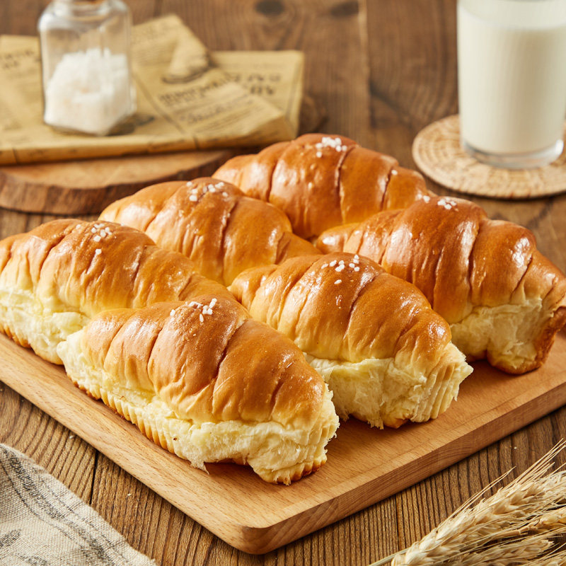 海盐奶香包300g6只面包早餐传统西式糕点