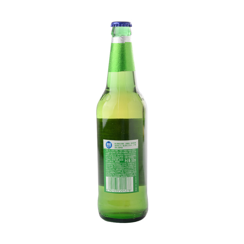 青岛崂山清爽啤酒500ml瓶