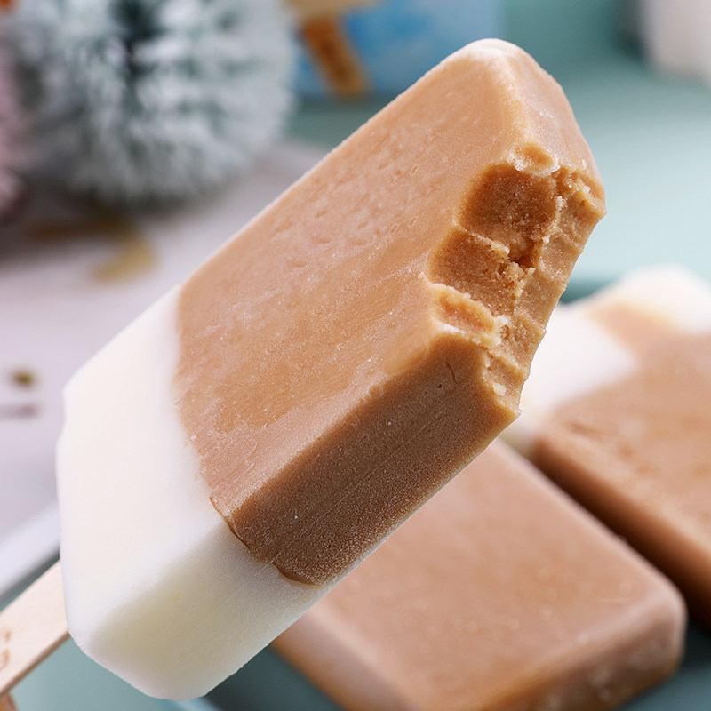 奥雪气泡雪生拿铁口味雪泥72g5支冰淇淋