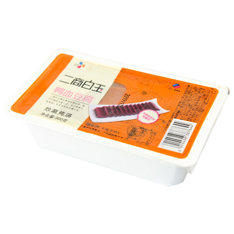 二商白玉鸭血豆腐300g