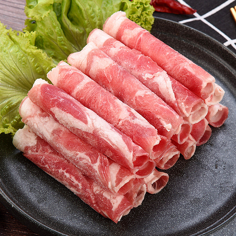 羊肉冷冻大庄园肉片肉卷750g羊肉卷