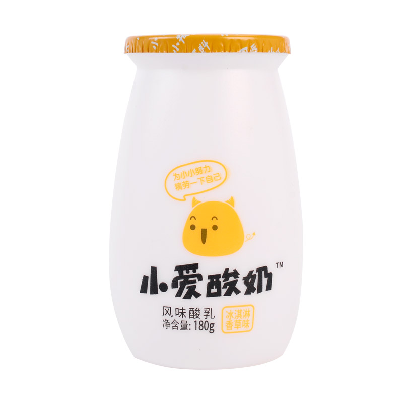 皇氏小爱酸奶冰淇淋香草风味酸乳180g6瓶低温奶