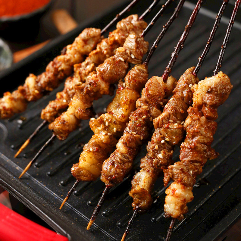 月盛斋红柳枝羊肉大串生胚70g羊肉串