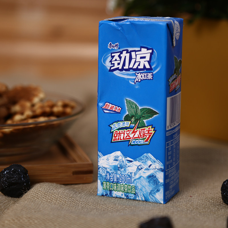 康师傅劲凉冰红茶薄荷口味调味茶饮茶饮料
