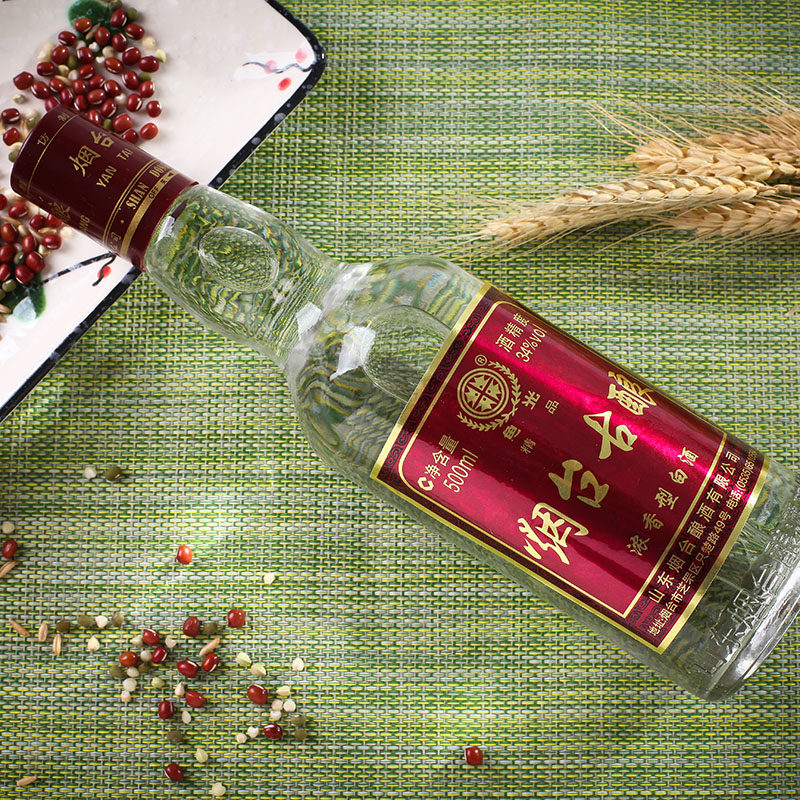 34度精品烟台古酿500ml白酒酒水白酒